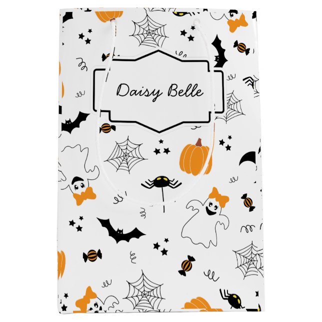 En liten spöke är nästan här Halloween Baby Shower (Framsidan)