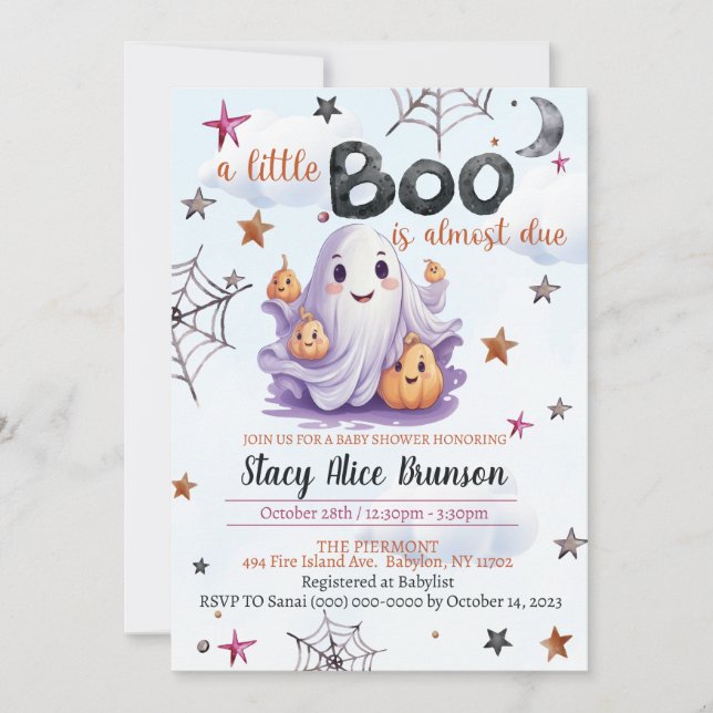 En liten spökis är en välkommen inbjudan (Framsida)