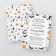 En liten spökis är snart på väg Orange flicka baby