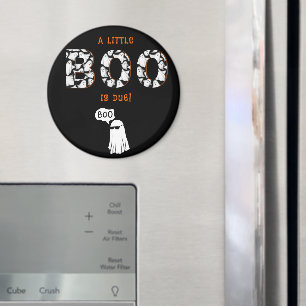En liten spökis väntas Spökig barnkalas för bebis Magnet