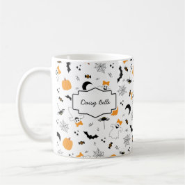 En liten spökunge är snart på väg Halloween Baby S Kaffemugg