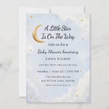 En liten stjärna är på väg Celestial Baby Shower