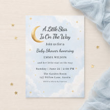 En liten stjärna är på väg Celestial Baby Shower