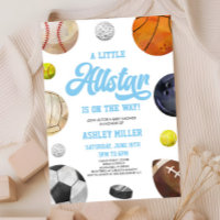 En liten stjärna är på väg! Sport baby shower