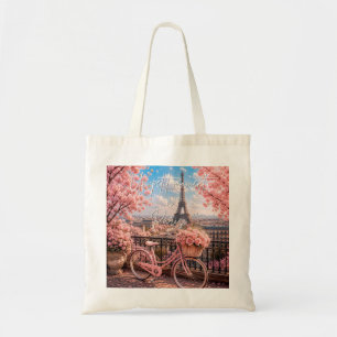En liten stund i Paris Estetisk illustration Tygkasse