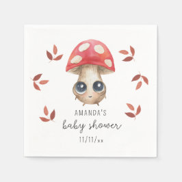 En liten svamp är på väg - Baby shower Pappersservett