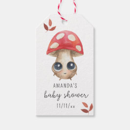 En liten svamp är på väg - Baby shower Presentetikett
