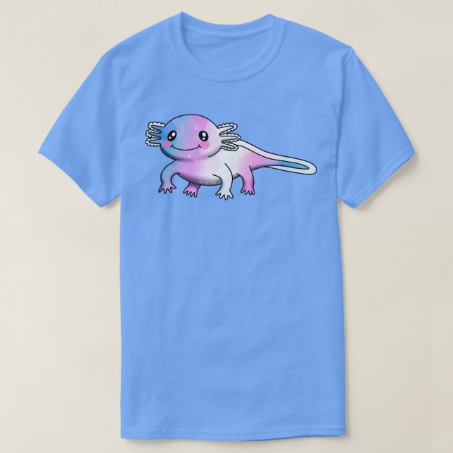 En liten tranaxolotl t shirt (Design framsida)