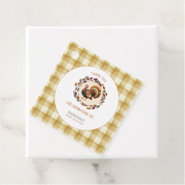 En liten turkisk Thanksgiving - Fall Baby Shower Gåvor Etiketter
