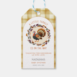 En liten turkisk Thanksgiving - Fall Baby Shower Presentetikett