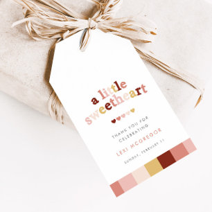 En liten, ung Valentines Shower Favor & Presentetikett