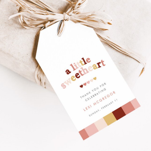 En liten, ung Valentines Shower Favor & Presentetikett (Skapare uppladdad)