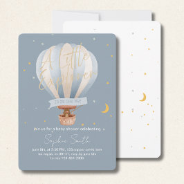 En liten utforskare är på väg mot Nallen Cute Inbjudningar