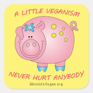 En liten veganism ontr aldrig något klistermärke (