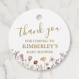 En liten Vild av Wildblomma Babykläder Gåvor Etiketter