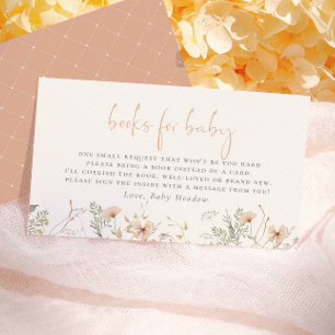 En liten vild blomma Boho-böcker för babyfirande Tilläggskort