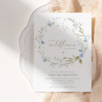 En liten vild blomma grön Boho babyflicka