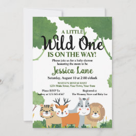 En liten Vild, en babyskare Inbjudningar