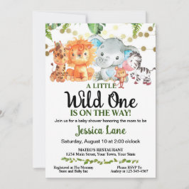 En liten Vild, en babyskare Inbjudningar