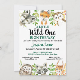 En liten Vild, en babyskare Inbjudningar