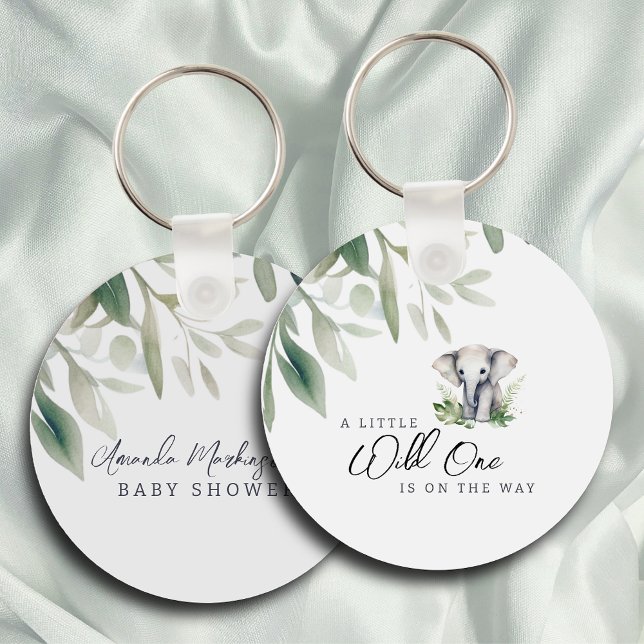 En liten Vild en elefant babyskor Party Nyckelring (Skapare uppladdad)