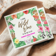 En liten Vild en Tropical Animal Baby Shower