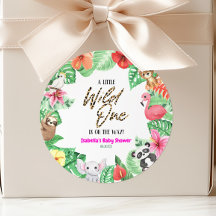 En liten Vild en Tropical Animal Baby Shower