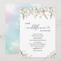 En liten vilda blomma är på väg mot vattenfärgen B