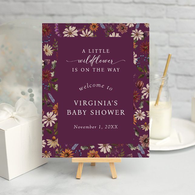 En liten vildblombeb posters (A Little Wildflower Baby Poster
)