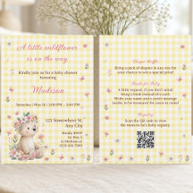 En liten vildblomma allt i en baby shower