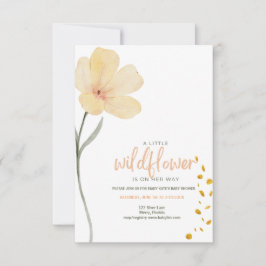 En liten vildblomma är på väg inbjudningar