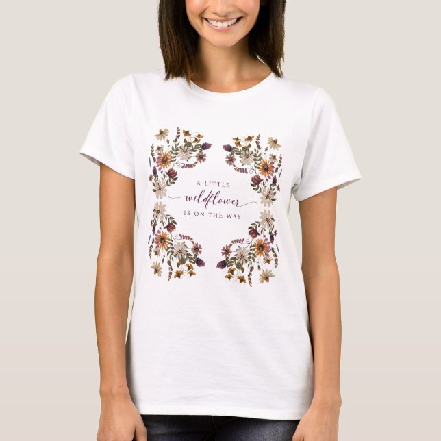 En liten vildblomma t shirt (Framsida)