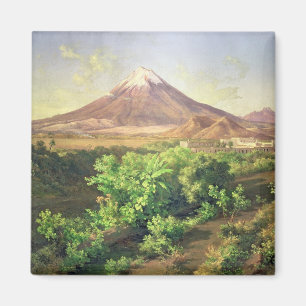 En liten vulkan i mexicansk bygd, 1887 (olja magnet