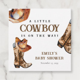 En liten Western babystövel Gåvor Etiketter