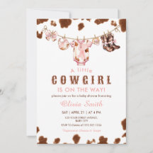 En liten Western clothesline Baby Shower