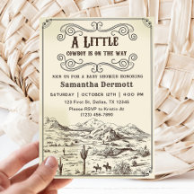 En liten Western Rodeo Baby Shower