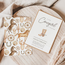 En liten Western Rodeo Baby Shower