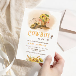 En liten Western Rodeo Baby Shower Inbjudningar