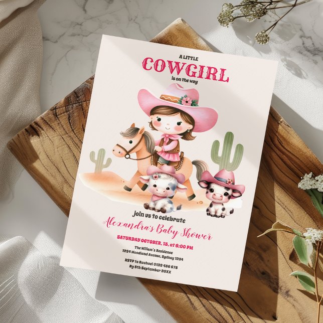En liten Western Rodeo Baby Shower Inbjudningar (Skapare uppladdad)