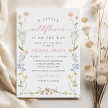 En liten WildblomBoho Girl Baby Shower