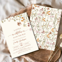 En liten WildblomBoho Terracotta Baby Shower