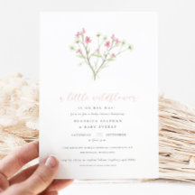 En liten WildblomBouquet Girl Shower