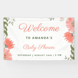 En liten Wildblomflicka Peach Baby Shower