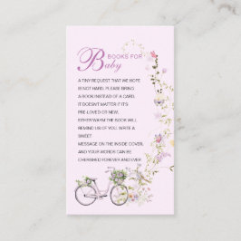 En liten Wildblomma Baby Shower Bokar för Baby Tilläggskort