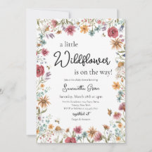 En liten Wildblomma Baby Shower