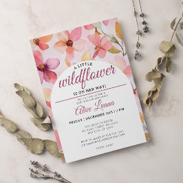En liten Wildblomma Baby Shower Inbjudningar