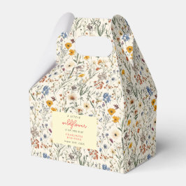 En liten Wildblomma Baby Shower Presentaskar