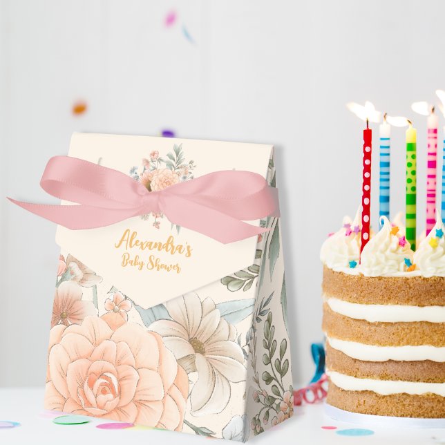 En liten Wildblomma Baby Shower Presentaskar (Skapare uppladdad)