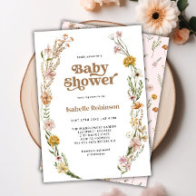 En liten Wildblomma Boho Chic Girl Baby Shower