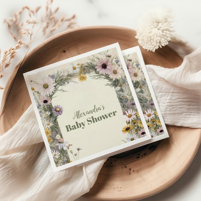 En liten Wildblomma Boho Nature Pappersservett (Skapare uppladdad)